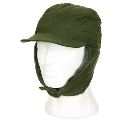 Winter SWEDISH Cap M59 with Ear Covering GREEN