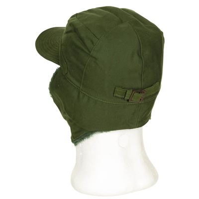 Winter SWEDISH Cap M59 with Ear Covering GREEN