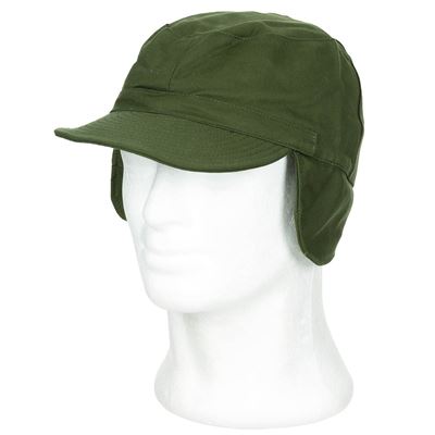 SWEDISH Cap M59 with Ear Covering GREEN