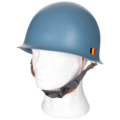 BELGIAN Helmet M51 with PVC liner BLUE used