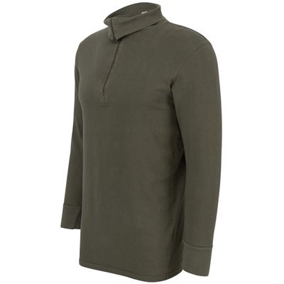 BW turtleneck shirt with zipper OLIVE used