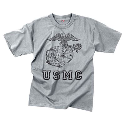 VINTAGE T-Shirt USMC GLOBE ANCHOR AND GREY