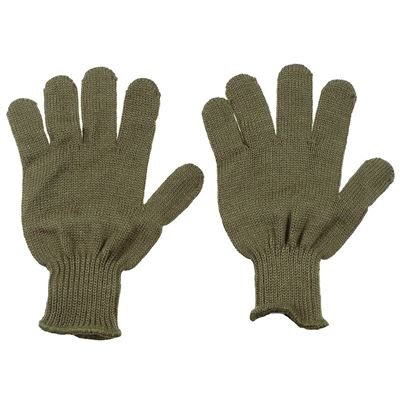Knitted fingerless gloves FRENCH OLIV