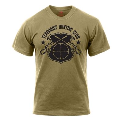 Rothco TERRORIST HUNTING CLUB T-Shirt COYOTE BROWN