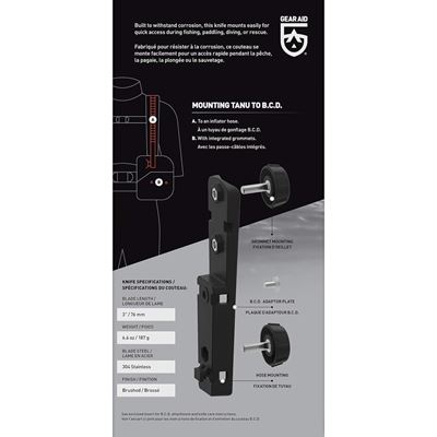 Knife TANU™ with B.C.D. adapter GREEN GEAR AID® 62075 7