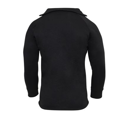 U.S. shirt features zippered BLACK