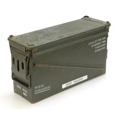 US ammo box METAL 40 mm used