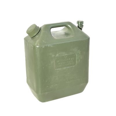 Jerrycan of water 25 L plastic used