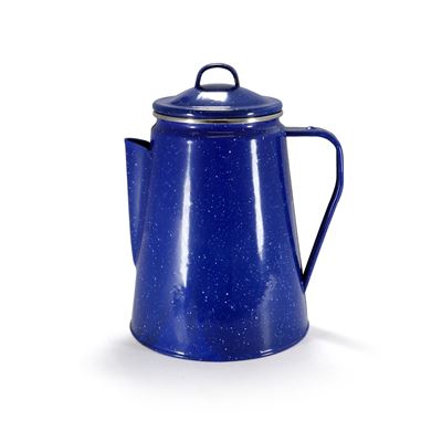WESTERN enamel kettle with percolator, 1.8 litres, BLUE