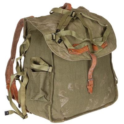 Canvas Romanian backpack with textile straps