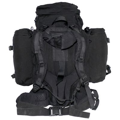 Dutch backpack MODULAR BLACK with side pockets used