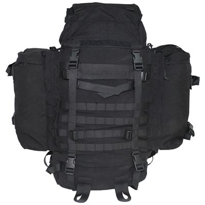 Dutch backpack MODULAR BLACK with side pockets used