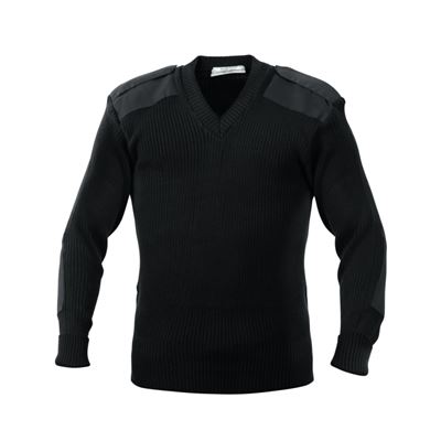 Sweater U.S. ACRYLIC V-neck in black