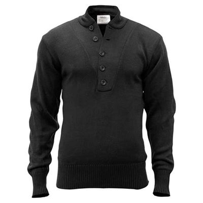 Sweater 5 buttons ACRYLIC BLACK