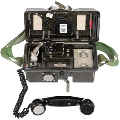 NVA Field Phone with accessories in case