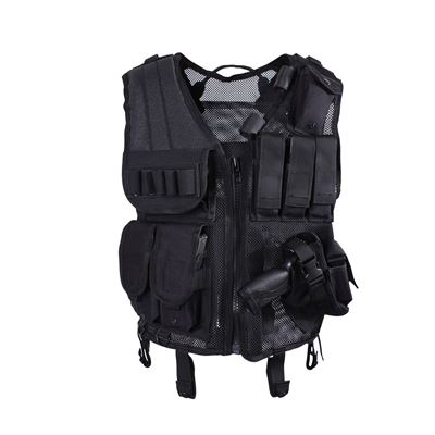 Tactical Vest BLACK QUICK DRAW
