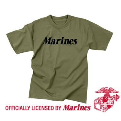 Baby T-shirt with the inscription MARINE OLIVE