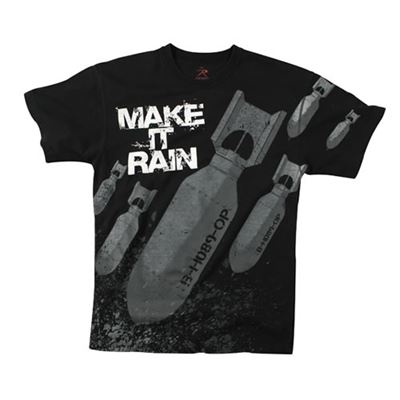Shirt VINTAGE MAKE IT RAIN BLACK