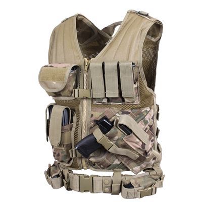 CROSS DRAW Vest Tactical MULTICAM® oversized