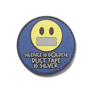 SILENCE IS GOLDEN  Velcro Patch