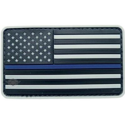 U.S. Flag Patch GREY with BLUE stripe
