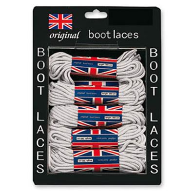 Laces for 3 Eyelet Boots WHITE 60cm