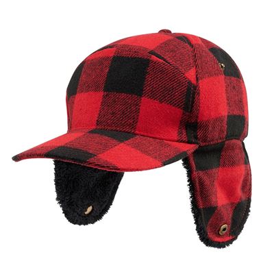 Lumberjack winter hat RED/BLACK