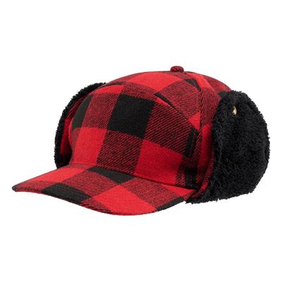 Lumberjack winter hat RED/BLACK