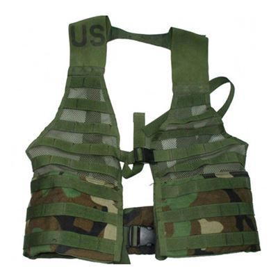 U.S. MOLLE tactical vest I used FLC WOODLAND
