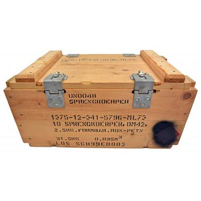 Wooden ammo box DM42 NATURAL