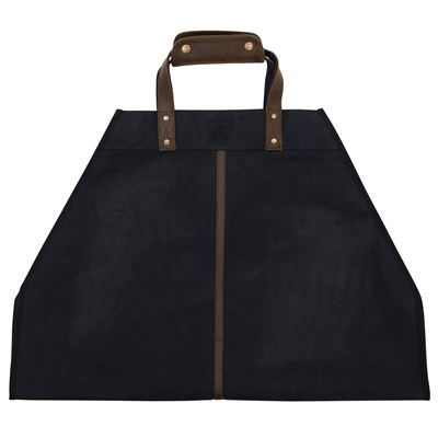 Backwoods Waxed Canvas Log Carrier BLACK