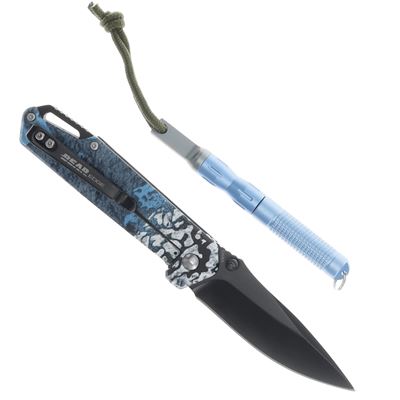 Folding knife with multifunctional tool BLUE