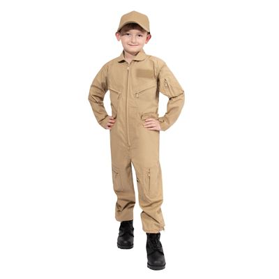 Kids Air Force Type Flightsuit KHAKI