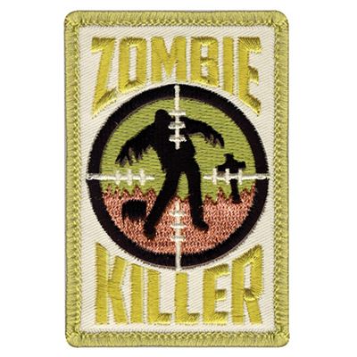 VELCRO patch ZOMBIE KILLER 5 x 7.5 cm