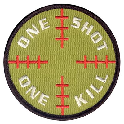 One Shot One Kill patch 8 cm