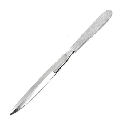 Double-edged amputation knife 160mm with guard