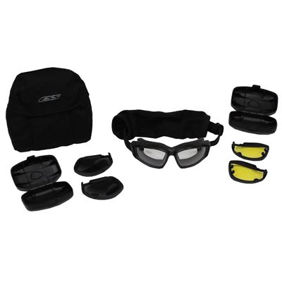 ESS ADVANCER V-12 glasses with interchangeable lens set used