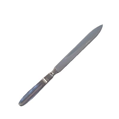 Double-edged amputation knife 160mm with guard