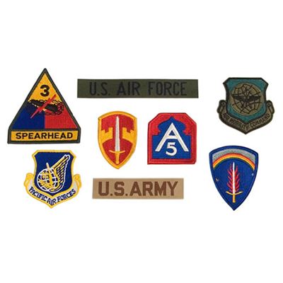 Patches MILITARY different types of 50pcs