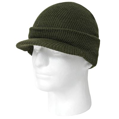 Genuine G.I. WATCH Cap with Brim OLIVE DRAB US Army 7709 4