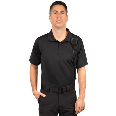 Polo Shirt TACTICAL PERFORMANCE Short-Sleeve BLACK ROTHCO 77310 6