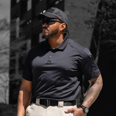 Polo Shirt TACTICAL PERFORMANCE Short-Sleeve BLACK ROTHCO 77310 8