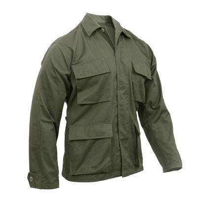Rothco Camicia Militare BDU Mimetica - Robusta Con Gomiti Rinforzati E 4 Tasche, Per Outdoor E Sopravvivenza