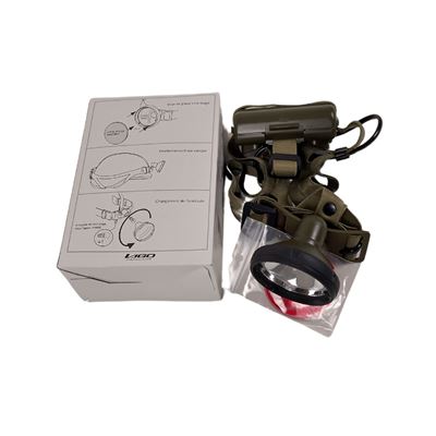 FRENCH LAGO original CCE halogen army headlamp
