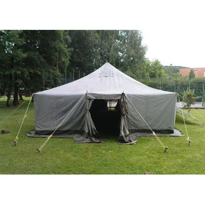 Tent Czech Army S65 6x6 m two-piece complete used