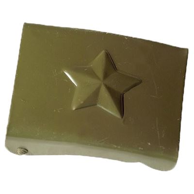 Army belt buckle with star