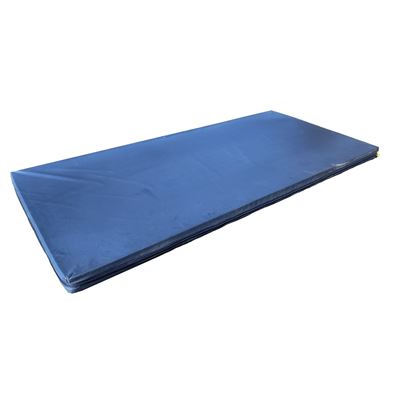 Foam mattress with cover, 200 x 90 x 7.5 cm, BLUE, used