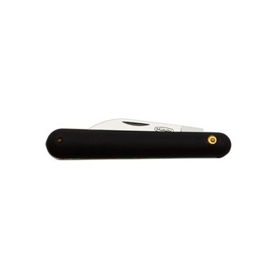 Grafting folding knife stainless steel handle black plastic