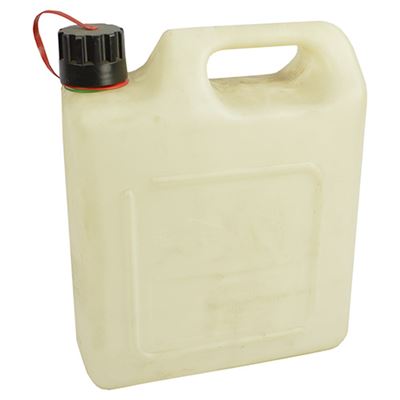 Jerry can white plastic 10 liters