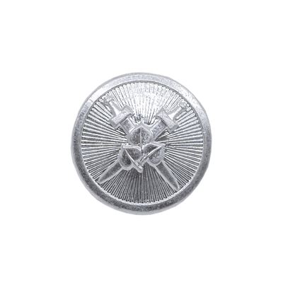 Button with SK emblem (swords and leaves) 25mm SILVER